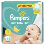 ���������� PAMPERS New Baby-Dry Newborn (2-5 ��) ������ �������� 94��