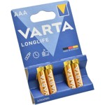 ��������� Varta LONGLIFE LR03 AAA 4��/�� Alkaline 1.5V (4103) (04103101414)