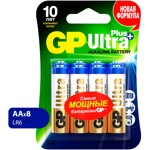 ��������� GP Ultra Plus LR06/AA 1,5V/15AUP ������� 8��/�� GP 15AUP-2CR8