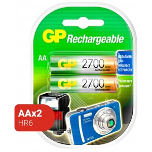 ����������� GP 2700 series (min 2600mAh) AA/HR6 NiMh ��/2��